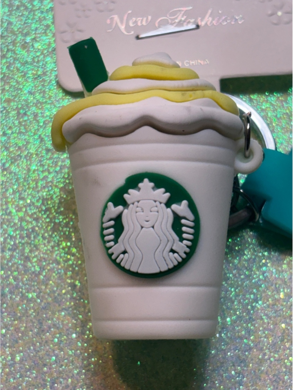 Coffee Keychain-White - Picture 2 of 3